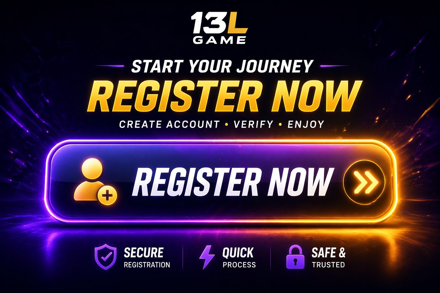 Register now call to action for 13L Game registration